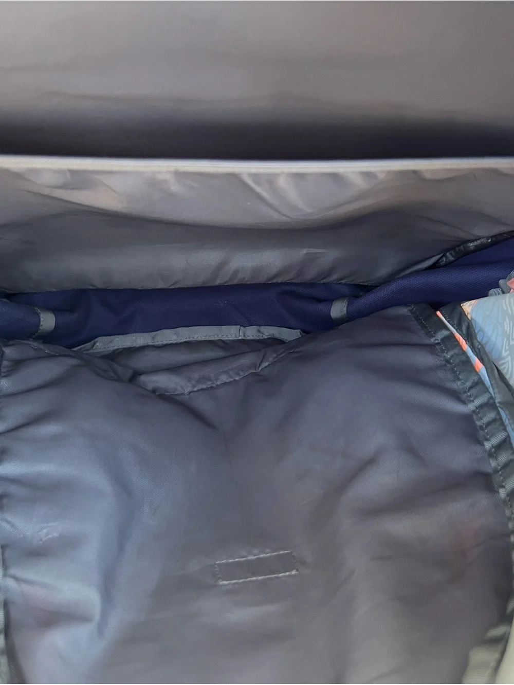 The North Face Blue & Coral Patterned Vault Backpack
